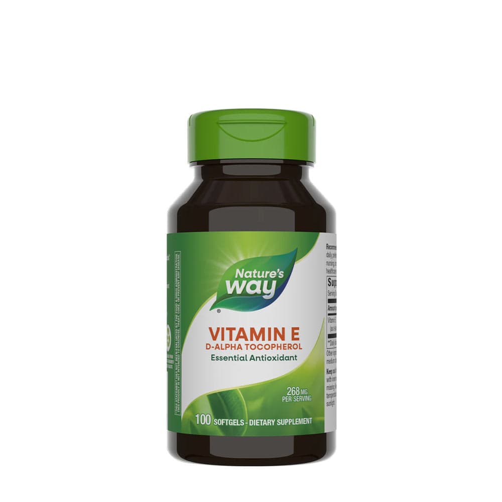 Nature's Way - Vitamin E D-Alpha Tocopherol - 100 Softgels – Nature's Way emballage