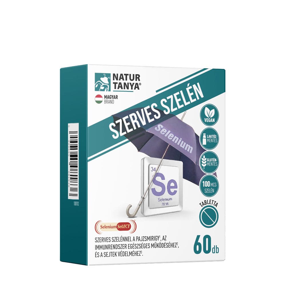 Natur Tanya - Szerves Szelén (Selenio Orgánico) - 60 tabletas – Natur Tanya empaque