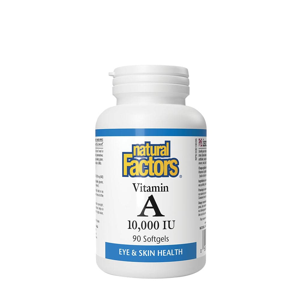 Natural Factors Witamina A 10 000 IU - 90 miękkich kapsułek