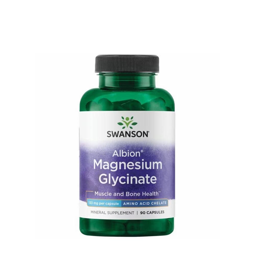 Swanson - Albion Chelated Magnesium - 90 kapslar – Swanson förpackning