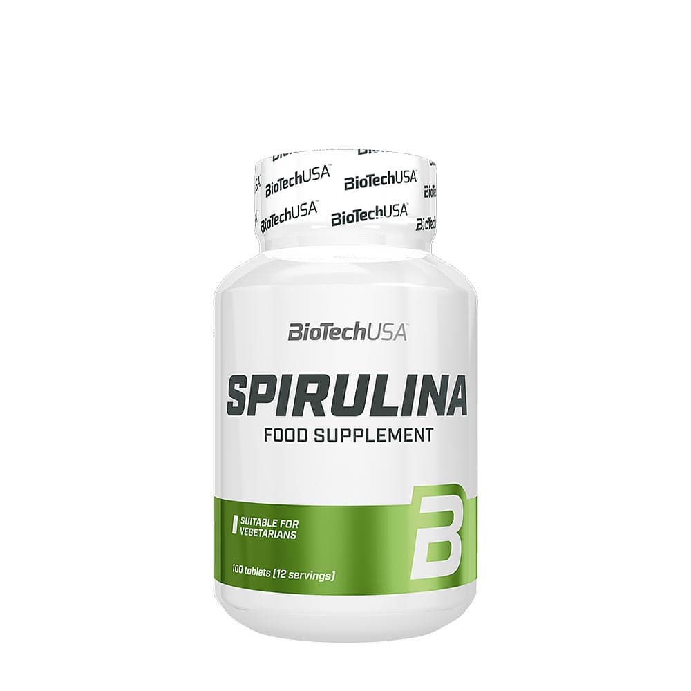 BioTechUSA Spirulina - 100 comprimés – BioTechUSA emballage