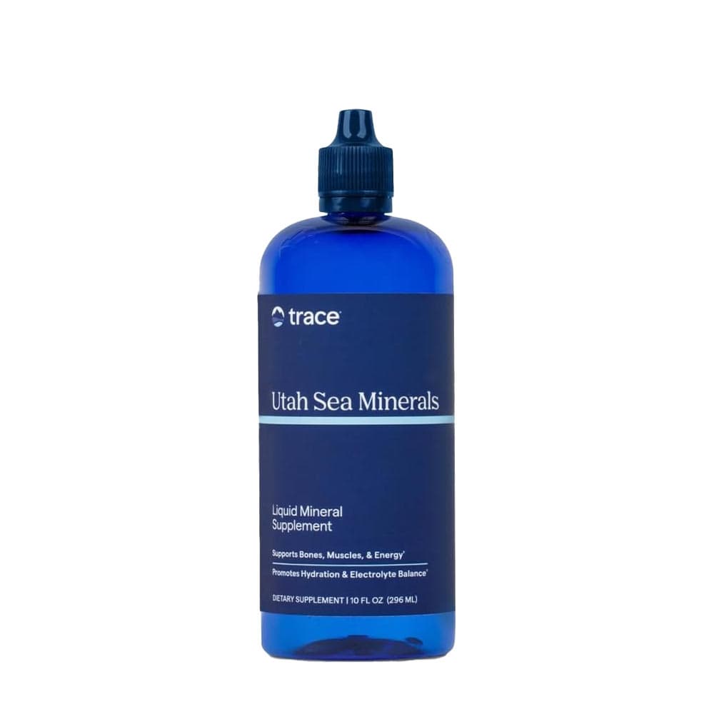 Trace Minerals - Utah Sea Minerals - 296 ml flytande mineraltillskott – Trace Minerals förpackning