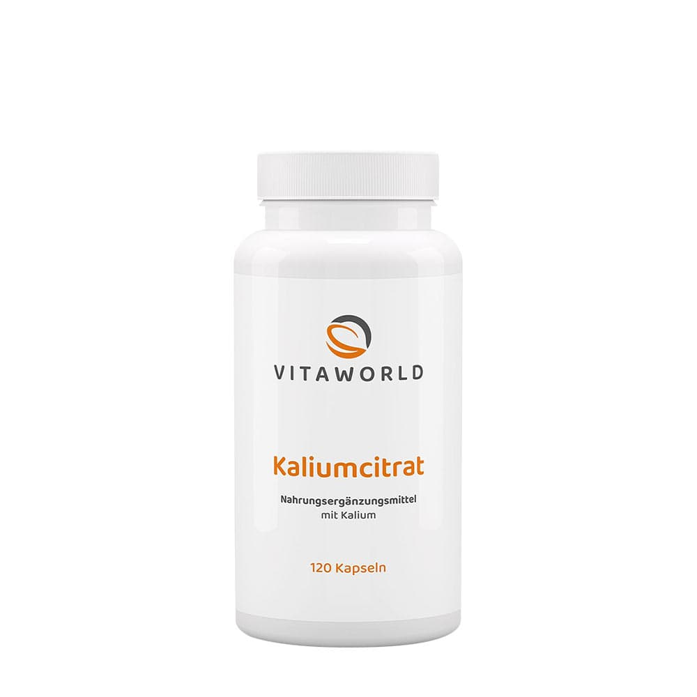 Vitaworld Potassium Citrate 605 mg - 120 cápsulas – Vitaworld empaque
