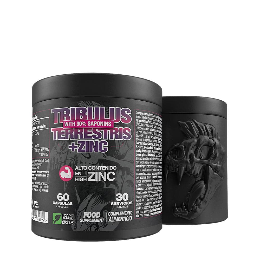 Zoomad Labs Tribulus + Zink - 60 kapslar – Zoomad Labs förpackning