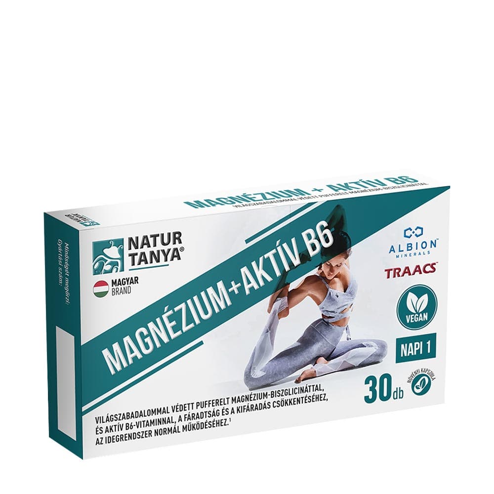 Natur Tanya Magnesio + Active B6 30 cápsulas – Natur Tanya empaque