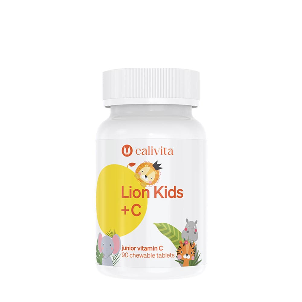 CaliVita Lion Kids +C - 90 tuggtabletter – CaliVita förpackning