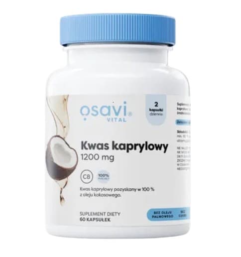 Osavi Kaprylsyra 1200mg - 60 kapslar – Osavi förpackning