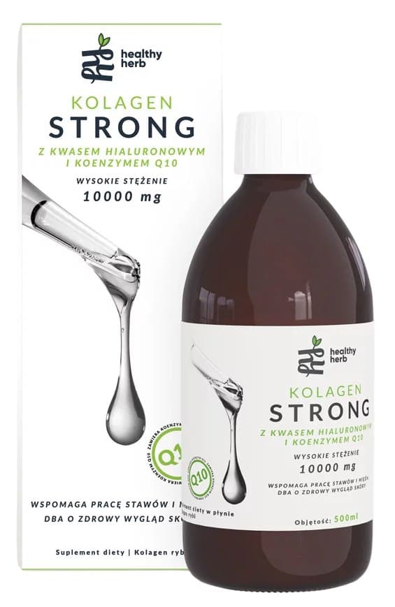 Healthy Herb - Collagen Strong 10000mg 500ml – Healthy Herb förpackning