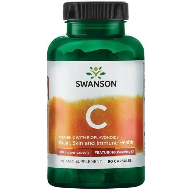 Swanson - Vitamin C With Bioflavonoids - 90 kapslar – Swanson förpackning