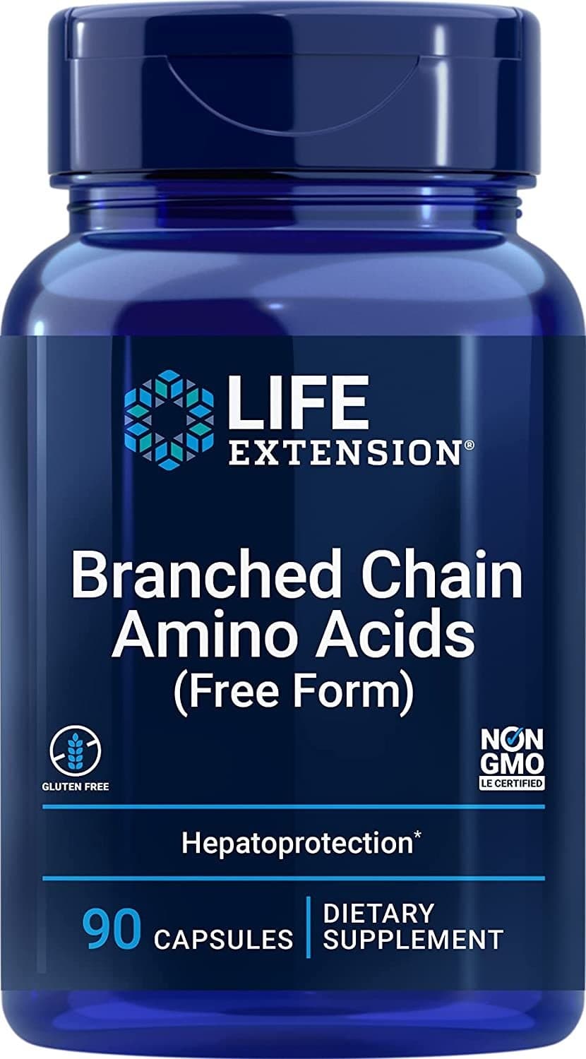 Life Extension Branched Chain Amino Acids 90 kapslar – Life Extension förpackning