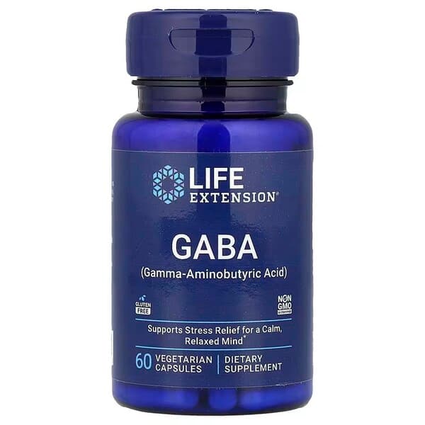 Life Extension - GABA - 60 kapslar – Life Extension förpackning