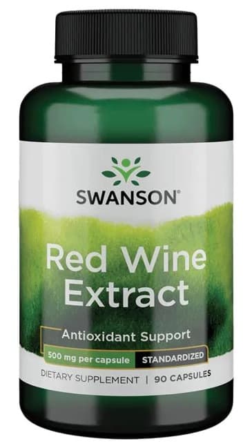 Swanson Red Wine Extract 150 mg - 90 kapslar – Swanson förpackning