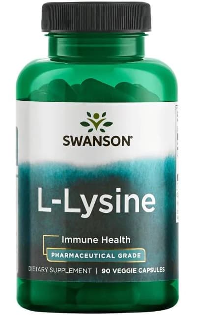 Swanson L-Lysine 500mg - 90 capsules véganes – Swanson emballage