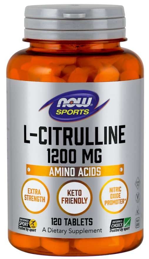 Now Foods - L-Citrulline 1200mg, 120 tabletter – NOW Foods förpackning