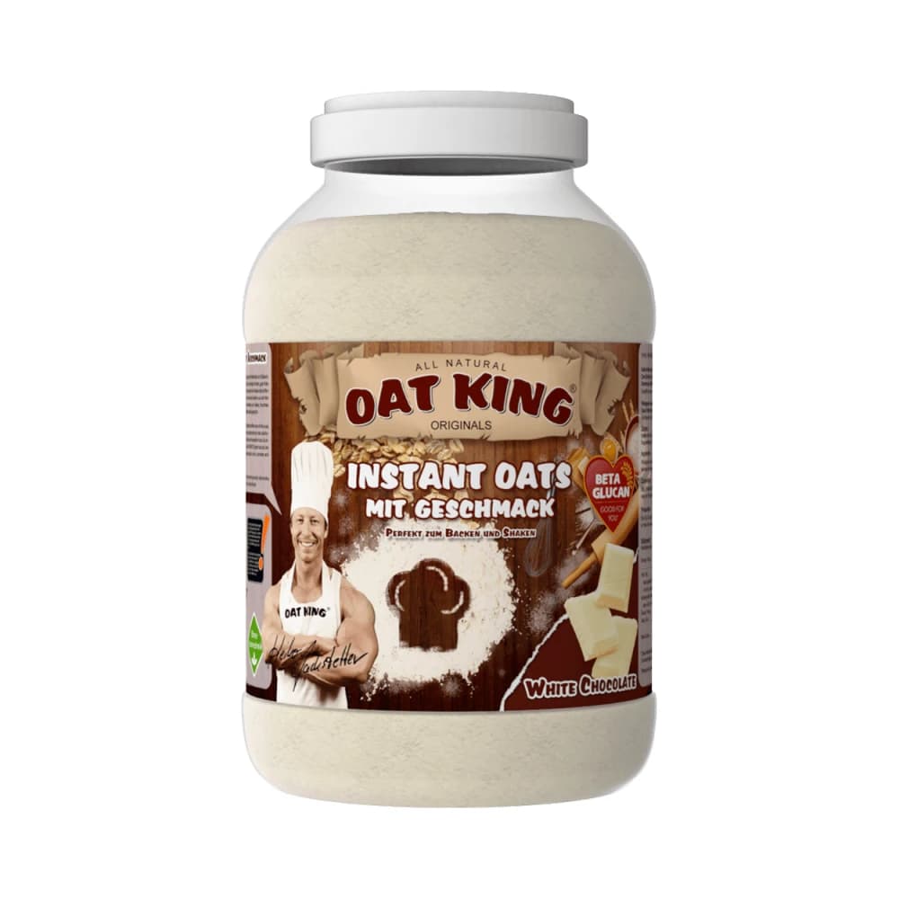 Oat King Instant Flavoured Oats White Chocolate – OAT KING förpackning