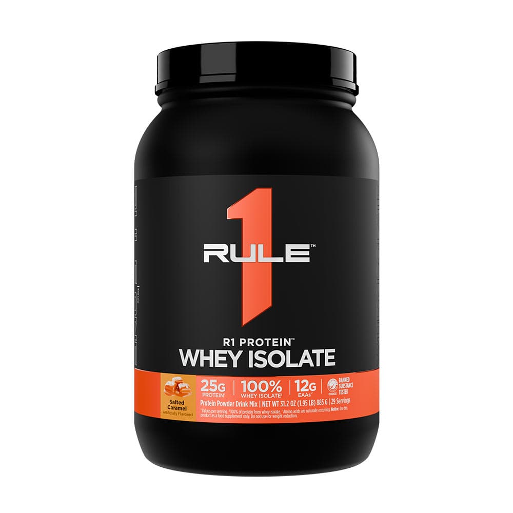 Rule One (R1) Protein, Lightly Salted Caramel, 900g – Rule One förpackning