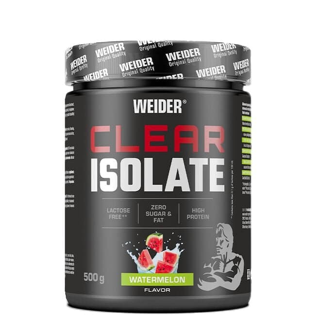 Weider - Clear Isolate - 500g (KORT DATUM 2026-07-30) – Weider förpackning