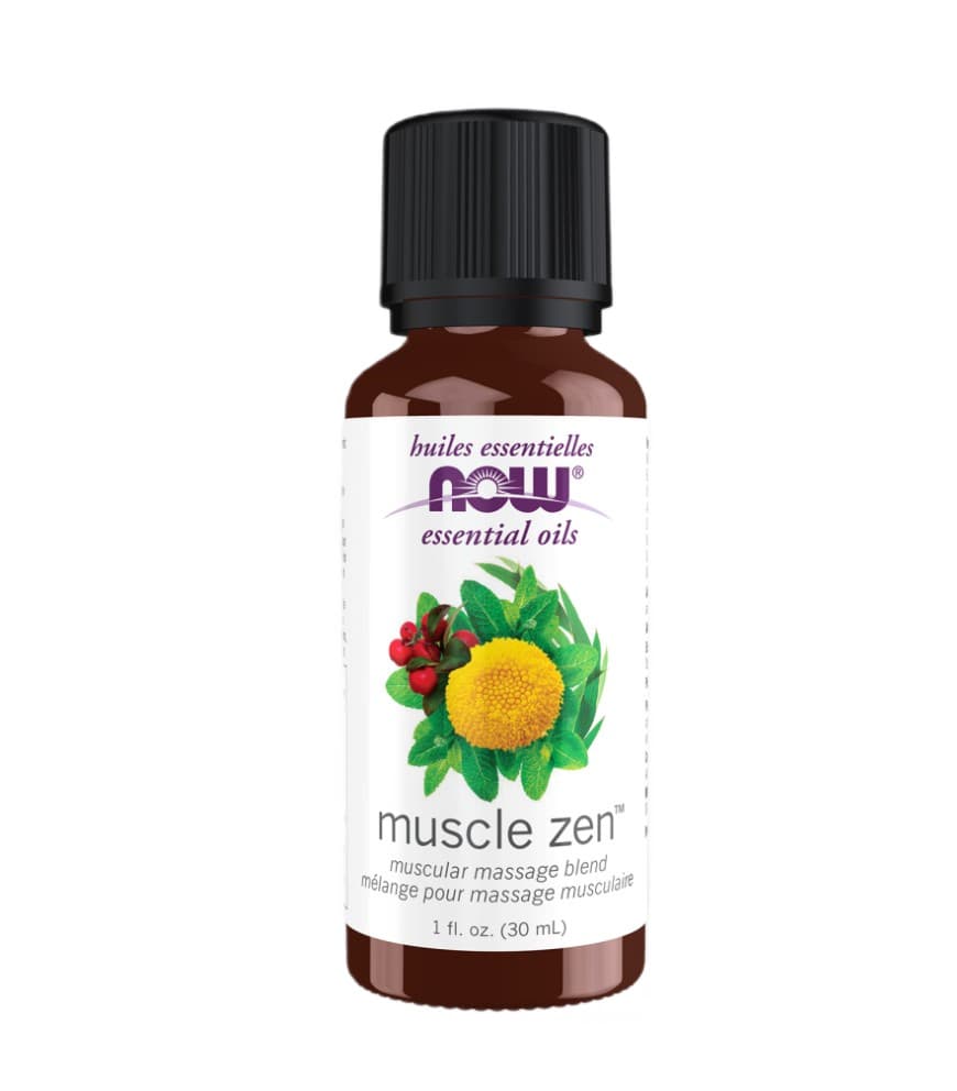 Essential Oil, Muscle Zen - 30 ml. – NOW Foods packaging