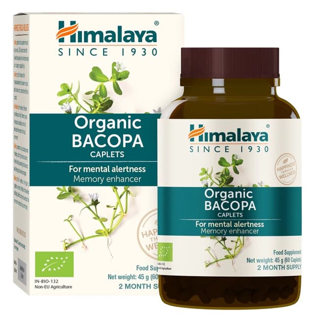 Himalaya Bacopa 60 tabletter – Himalaya förpackning