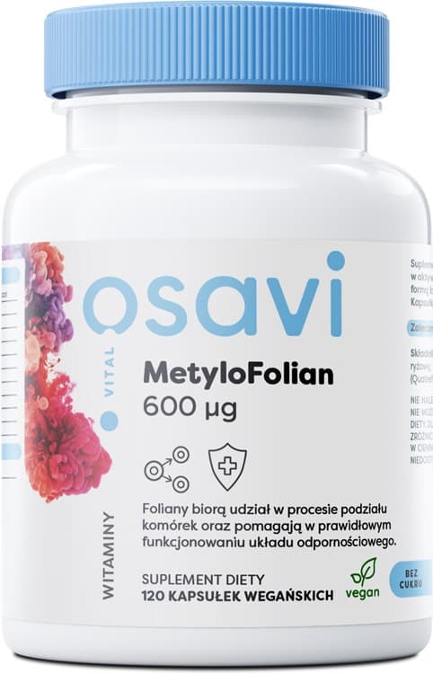 Osavi Advanced Methylfolate - 120 kapslar – Osavi Nature förpackning