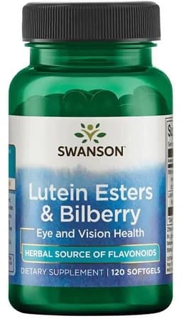 Swanson - Lutein Esters & Bilberry - 120 zachte capsules – Swanson verpakking