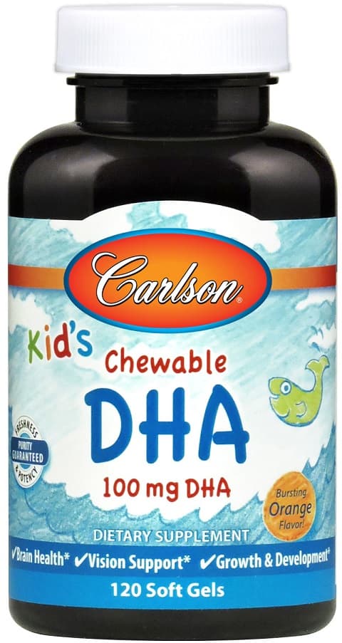 Carlson Labs Kid'S Gummies DHA - Omega-3 tuggtabletter för barn – Carlson Labs förpackning
