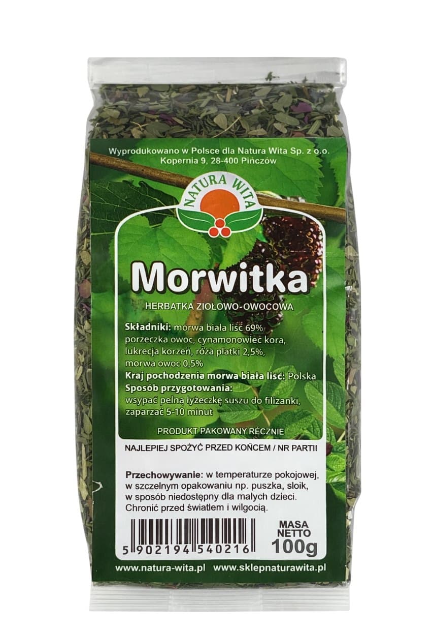 Natura-Wita - Morwitka - 100g – Natura-Wita förpackning