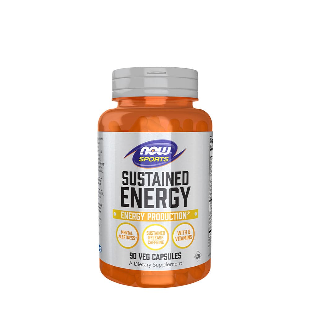 NOW Foods - Sustained Energy - 90 Vcaps – NOW Foods förpackning