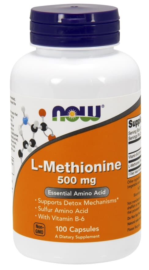 NOW Foods - L-Methionine 100 kapslar – NOW Foods förpackning