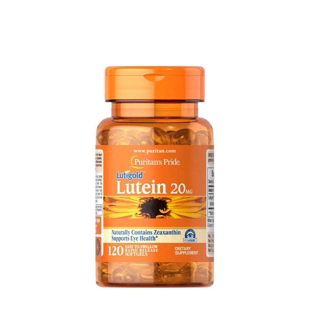 Puritan's Pride - Lutigold Lutein - 120 Sgels – Puritan's Pride förpackning