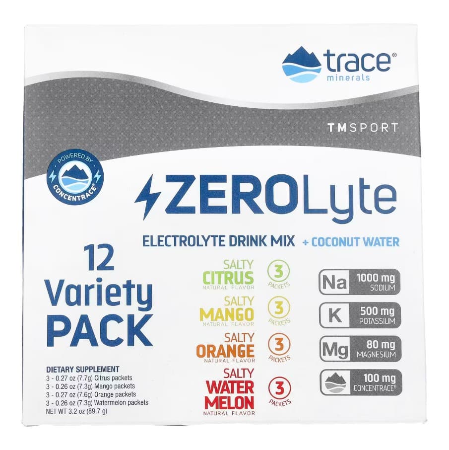 Trace Minerals Electrolyte Variety Pack - 12 påsar – Trace Minerals förpackning