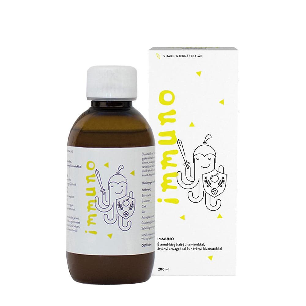 Vitaking Immuno Syrup For Children - 200ml – Vitaking förpackning