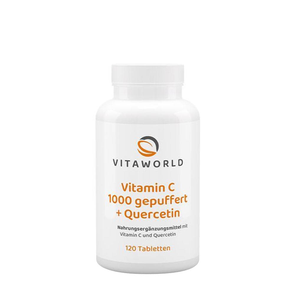 Vitaworld - Vitamin C 1000 Buffered + Quercetin - 120 tabletter – Vitaworld förpackning