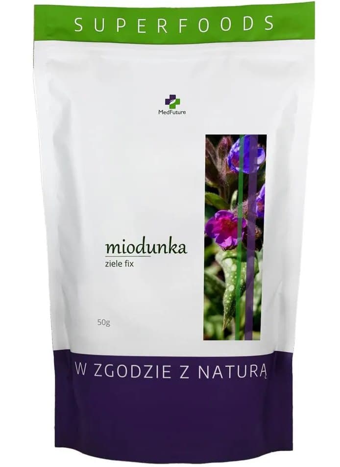 MedFuture Super Food Miodunka ziele fix 50g – MedFuture Verpackung