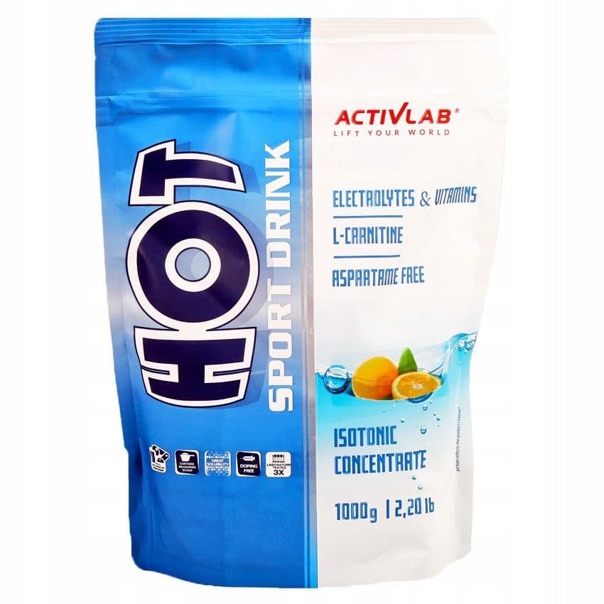 Activlab Hot Sport Drink isotonic 1000 g orange flavour