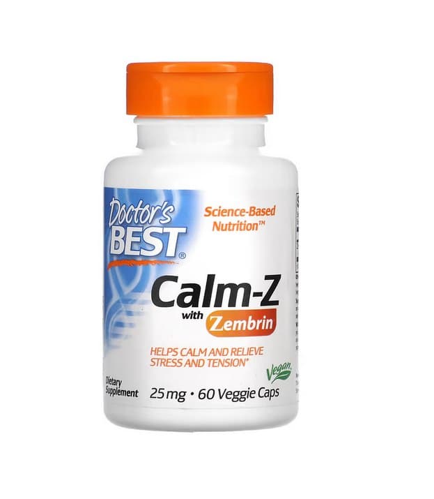Doctor's Best - Calm-Z With Zembrin - 60 Vcaps – Doctor's Best förpackning