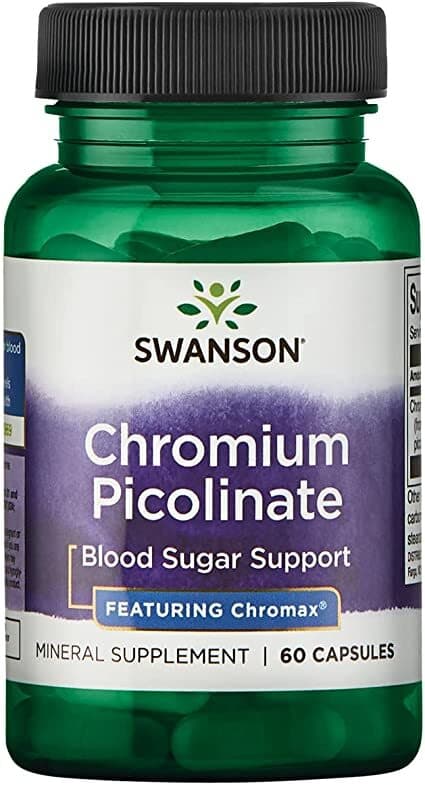 Swanson Chromium Picolinate Featuring Chromax - 60 kapslar – Swanson förpackning