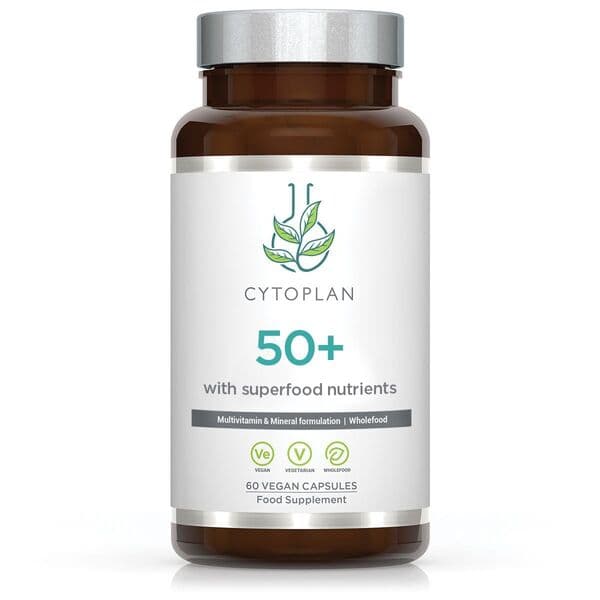 Cytoplan 50+ Multivitamin med Superfood Nutrients, 60 kapslar