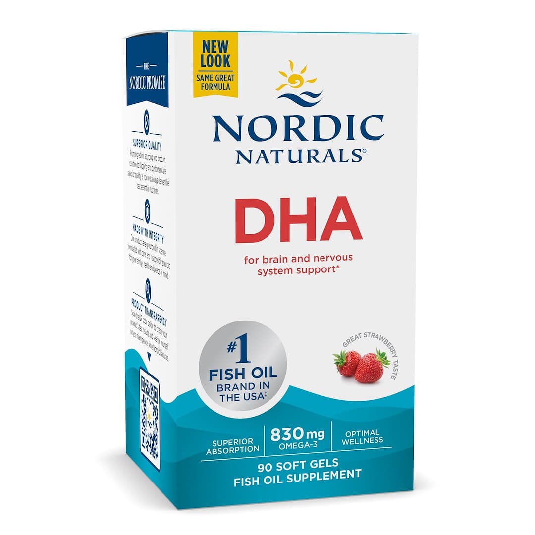Nordic Naturals - DHA, 830mg Fragola - 90 Gel – Nordic Naturals confezione