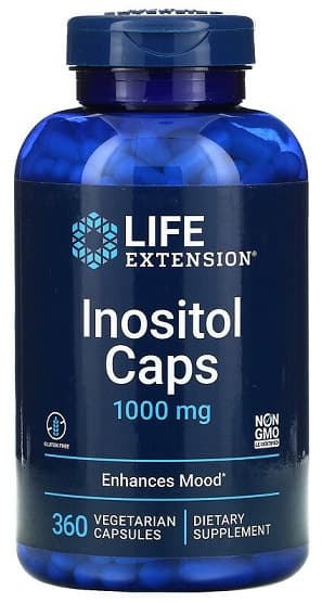 Life Extension - Inositol Caps - 360 Vcaps – Life Extension förpackning