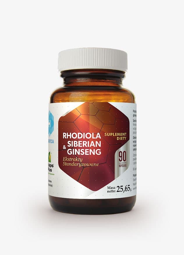Hepatica - Rhodiola & Siberian Ginseng - 90 kapslar – Hepatica förpackning