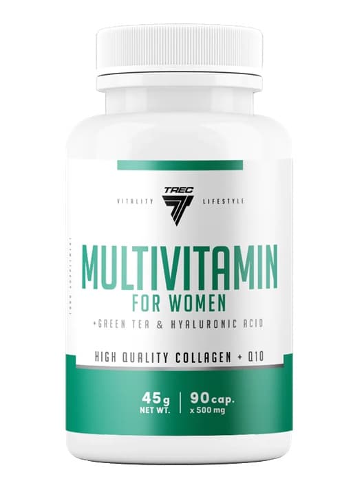 Trec Nutrition Multivitamin För Kvinnor - 90 Kapslar – Trec förpackning