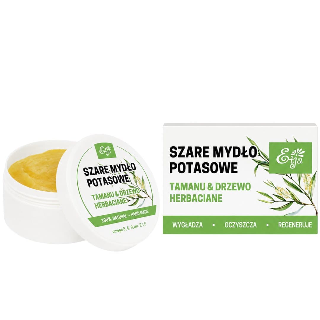 Etja - Natural Potassium Soap Tamanu & Tea Tree 80g – Etja förpackning