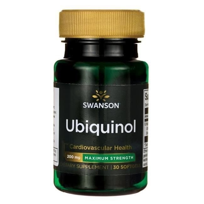 Swanson Ubiquinol 200 mg - 30 zachte capsules – Swanson verpakking