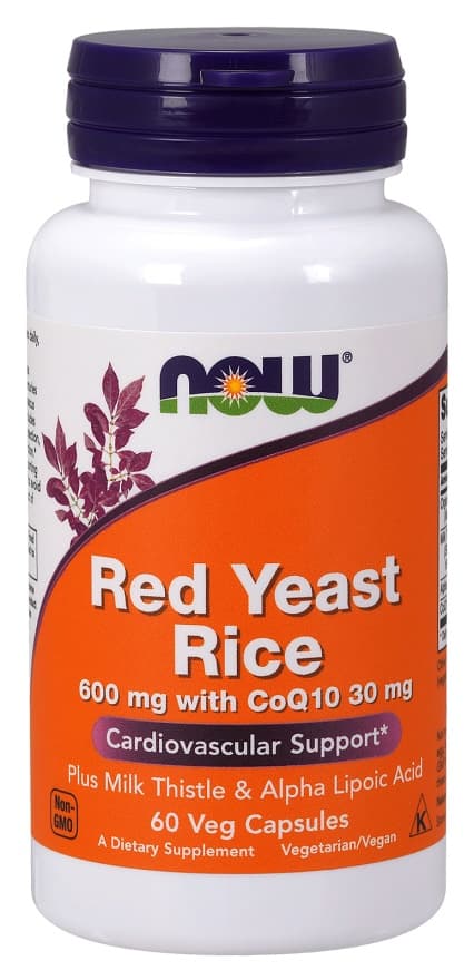 Now Foods - Red Yeast Rice - 60 Vcaps – NOW Foods förpackning