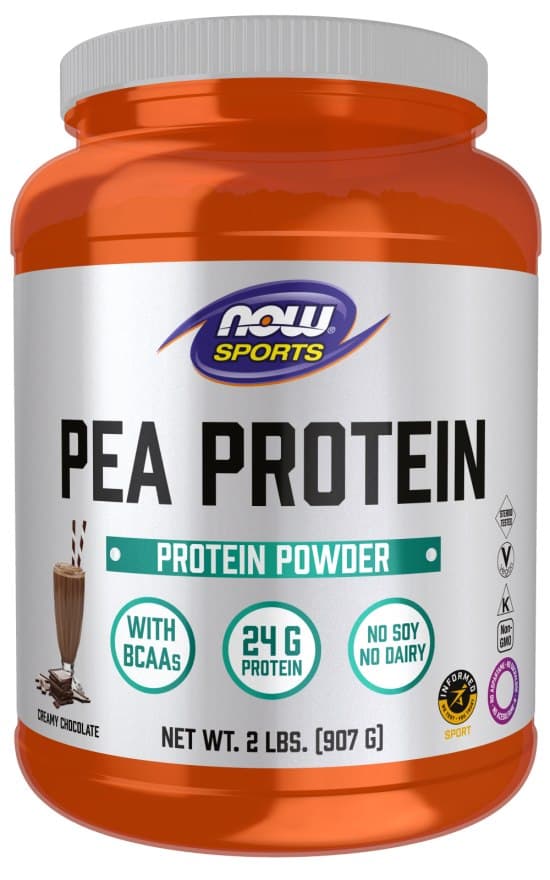 NOW Foods Ärtprotein 907 g Pulver – NOW Foods förpackning