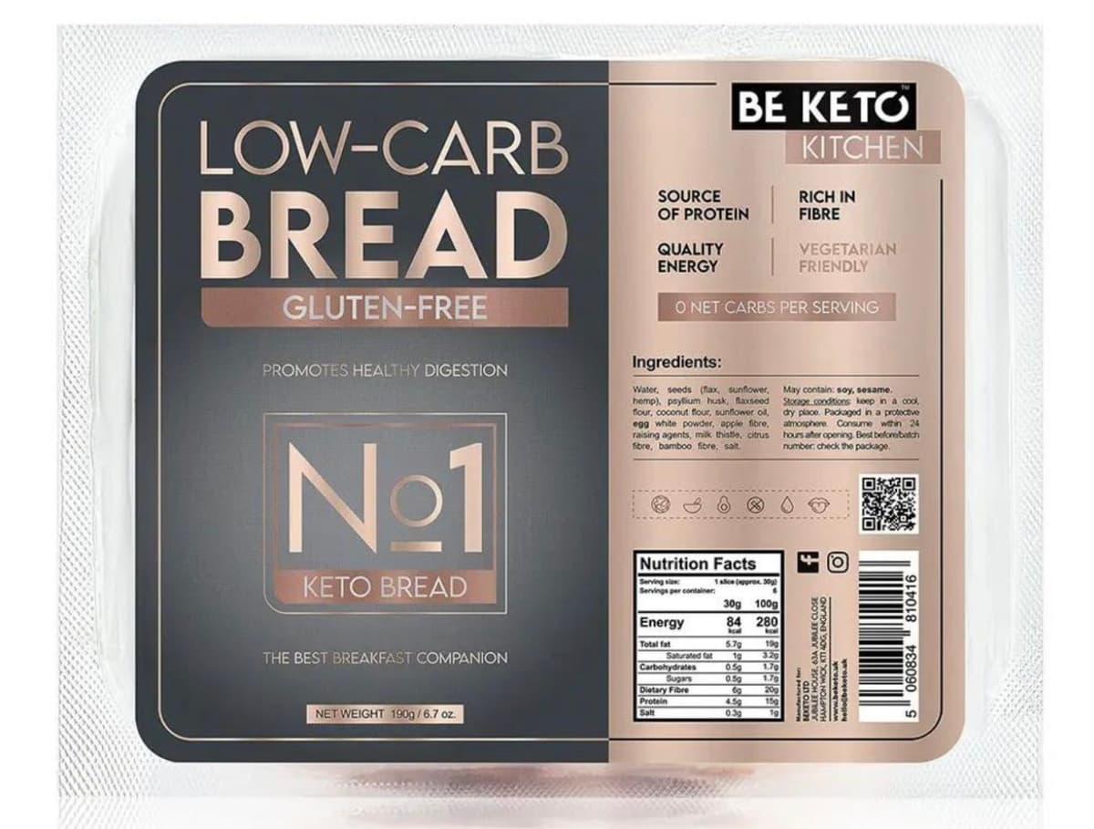 BeKeto Pain sans gluten keto 190g