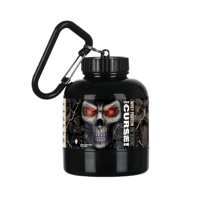 The Curse! Whey Protein Bottle Keychain & Funnel | JNX Sports – JNX Sports förpackning