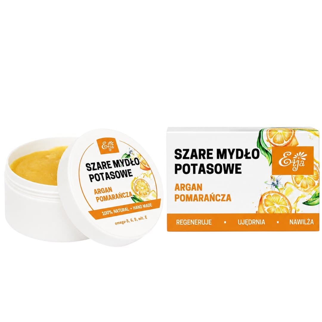 Etja - Natural Potassium Soap Argan & Orange 80g – Etja förpackning