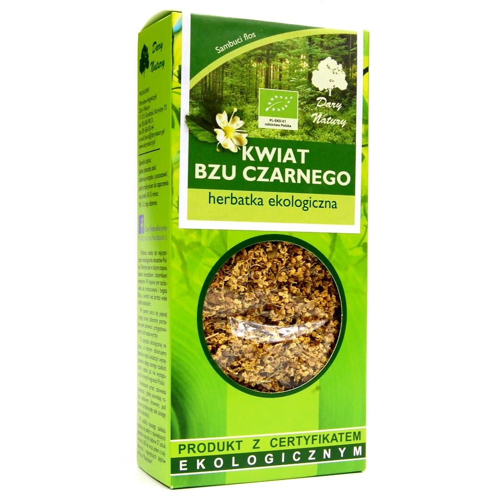 Dary Natury - Elderflower - Herbata ziołowa – Dary Natury opakowanie